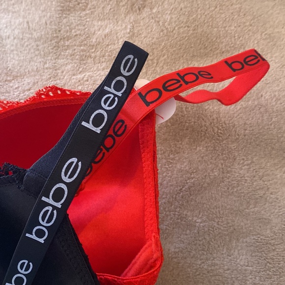 bebe* Lace Push-up Bra Set of 2 * Lace Red & Black * Multiple Sizes Available❣️ - Picture 5 of 5